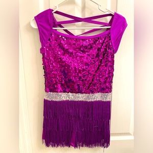 Weissman Purple Dance Costume, XL Child